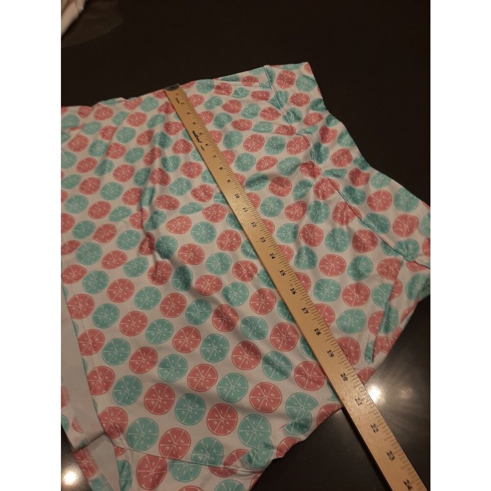 Coral Bay Golf Citrus Print Skort Medium Athletic Skirt w/ Built In Shorts - Picture 9 of 10